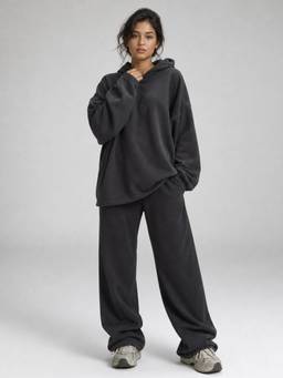 PARTIQ - Black Solid Co-Ord Set