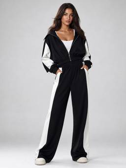 PARTIQ - Black Solid Co-Ord Set