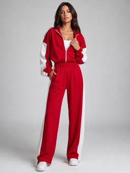 PARTIQ - Red Solid Co-Ord Set