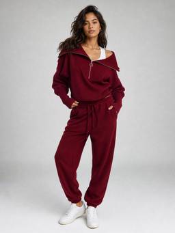 PARTIQ - Red Solid Co-Ord Set