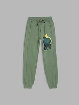 Blue Giraffe - Boys Green Hulk Graphic Regular Fit Joggers