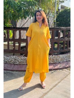 RANGREZA ETHNIC - Gulabi Rang Yellow Kurta with Pant