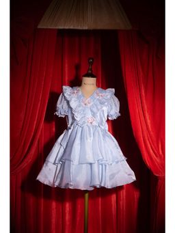 Tilsim by Sagarika Mehrotra - Blue Moon Flutter Dress