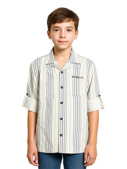 CAVIO - Boys Cotton Regular Fit Striped Shirt