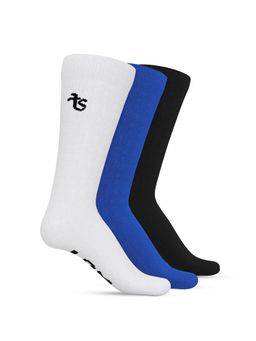 TalkingSox - Multi-Color Crew Bamboo Socks for Men & Women - Flexible (Pack of 3)