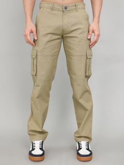 Rock.it - Khaki Cotton Blend Solid Cargo