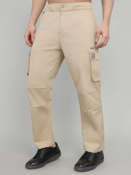 Monte Carlo - Beige Cotton Blend Solid Cargo