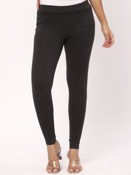 R&B - Women Grey Cotton Churidar Length Leggings