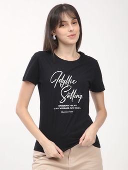 R&B - Black Women Typography Half Sleeves T-Shirt