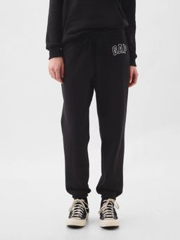 GAP - Black Women'S Logo Print Mid Rise Joggers