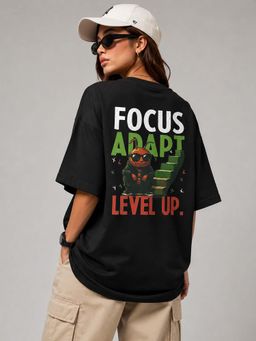 KASSUALLY - Black Unisex Oversized Streetwear T-Shirt