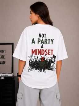 KASSUALLY - White Unisex Oversized Streetwear T-Shirt