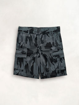 CHERRY CRUMBLE BY NITT HYMAN - Multi-Color Camouflage Cotton Disguise Shorts