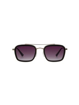 Scott Sunglasses - Men Purple Lens Gold Irregular Sunglasses with Full Uv Protection (51)