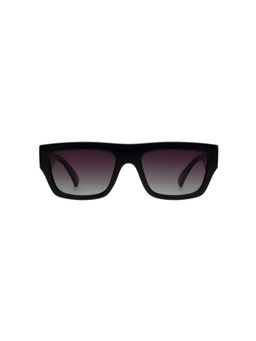 Scott Sunglasses - Men Purple Lens Black Square Sunglasses with Full Uv Protection (55)