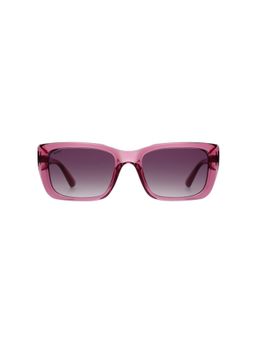 Scott Sunglasses - Women Grey Lens Pink Square Sunglasses with Full Uv Protection (53)