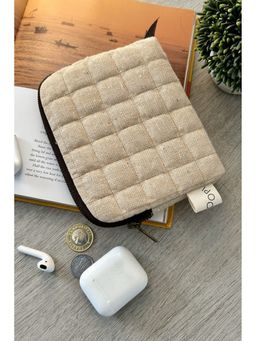 CANOOPI - Women Beige Jute Pouch