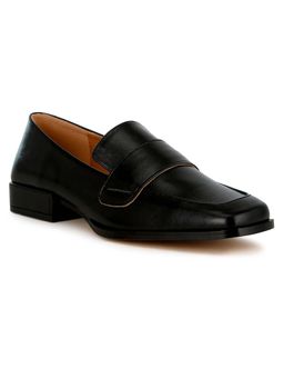 Rag & Co - Women Black Penny Loafers