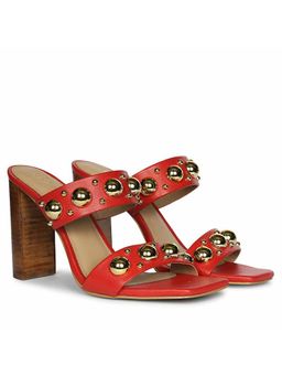 Saint G - Women Red Block Heels