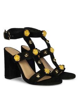 Saint G - Women Black Block Heels