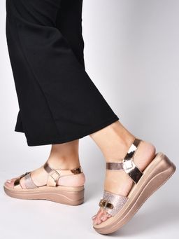SHUZ TOUCH - Women Pink Wedges Heels