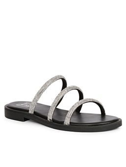 Saint G - X Viviblu Silver Leather Flats for Women
