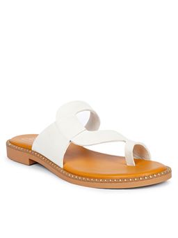 Saint G - X Viviblu White Leather Flats for Women