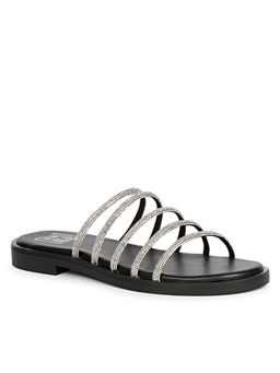 Saint G - x Viviblu Black Leather Flats for Women