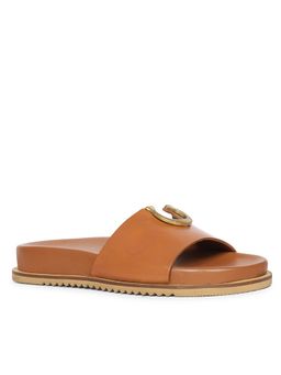 Saint G - x Viviblu Tan Leather Sandals for Women