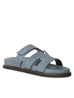 Saint G - x Viviblu Blue Leather Sandals for Women