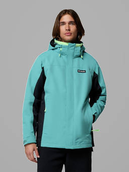 Columbia - Men Green Solid Hooded Jacket