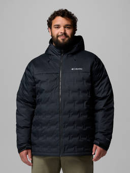 Columbia - Men Black Solid Hooded Puffer Jacket