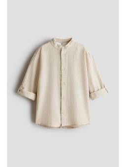 H&M - Boys Beige Grandad Shirt