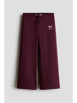 H&M - Girls Red Straight-Leg Sweatshirt Pant