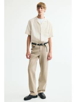 H&M - Men White Relaxed Fit Resort Shirt