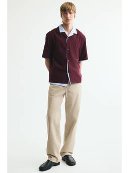 H&M - Men Red Relaxed Fit Resort Shirt