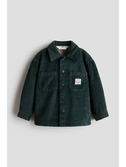 H&M - Boys Green Lined Corduroy Overshirt