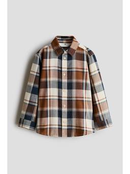 H&M - Boys Brown Cotton Shirt