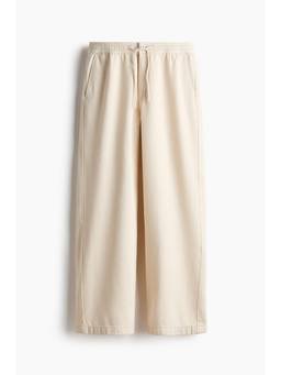 H&M - Men Beige Relaxed Fit Denim Trousers