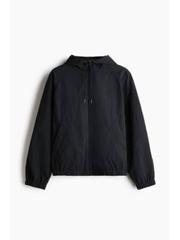 H&M - Men Black Hooded Jacket