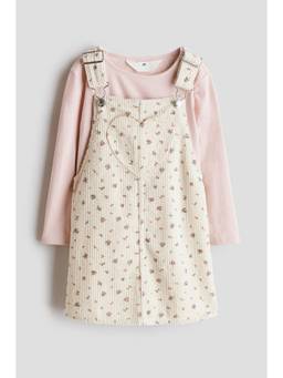 H&M - Girls Pink 2-Piece Dress And Top Set