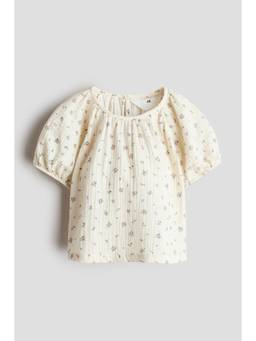 H&M - Girls White Cotton Muslin Blouse