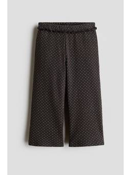 H&M - Girls Grey Wide Cotton Trousers
