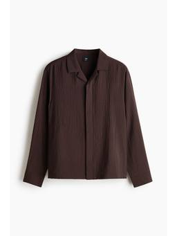 H&M - Men Brown Relaxed Fit Resort Shirt