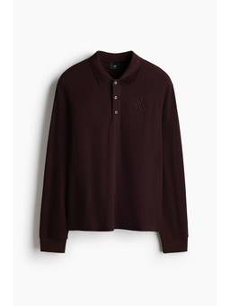 H&M - Men Brown Regular Fit Polo Shirt