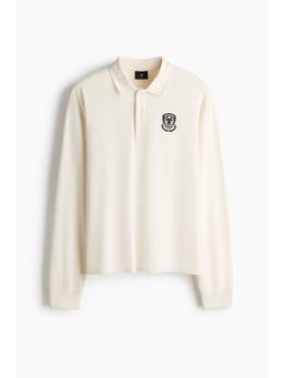 H&M - Men Cream Regular Fit Polo Shirt