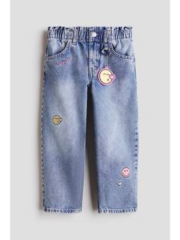 H&M - Girls Blue Key Ring-Detail Jeans