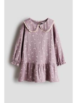 H&M - Girls Purple Crinkled Dress