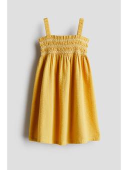 H&M - Girls Yellow Smocked Strappy Dress