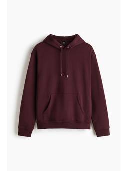H&M - Men Maroon Loose Fit Hoodie